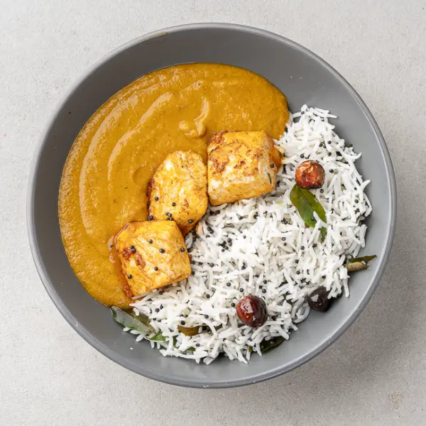 Madras Fish Masala With Curry Leaf Rice